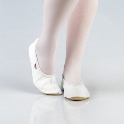 Balti šokių - gimnastikos bateliai 